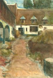 Henry Boddington (1849-1925) - 1900 Watercolour, Farmyard