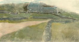 Henry Boddington (1849-1925) - 1901 Watercolour, Silverdale Farmhouse