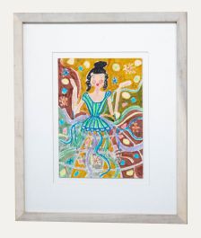 Faye Thompson - Framed Contemporary Pastel, Woman of Many Talents