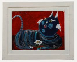 Paul W. Ozere - Contemporary Oil, Cheshire Cat