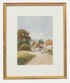 F. H. Tyndale  - Early 20th Century Watercolour, Lane to the Church
