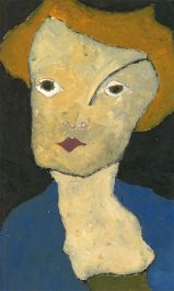 Ben Carrivick - Contemporary Oil, Woman with a Blue Shawl