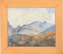 Seiriol Davies - Framed Contemporary Oil, Mynyddoedd Eryri