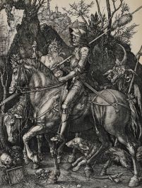 After Albrecht Durer  - 19th Century Engraving, Knight, Death and the Devil
