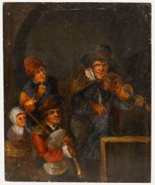Manner of Frans van Meiris - 19th Century Oil, Music Players