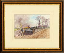 Framed 20th Century Watercolour - Seed Time