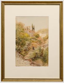 John Varley Jnr (1850-1933) - Late 19th Century Watercolour, Road in Sicily