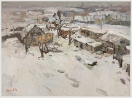 Oleksandr Khrapachov (b.1981) - 2010 Oil, Under Snow