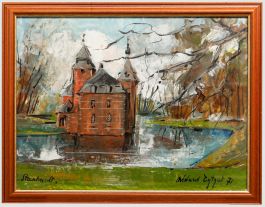 Medard Tytgat (1916-1997) - 1971 Oil, Kasteel Steenhout, Belgium