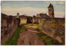 Georges Pacouil (1903-1996) - 1946 Oil, Mill in Chalonnes
