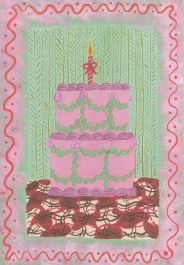 Jemma Jamie - Contemporary Gouache, The Birthday Cake