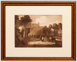 After J. M. W. Turner - Framed Early 20th Century Etching, St Catharine's Hill