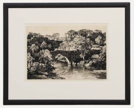 Leonard R. Squirrell RWS RI RE (1893-1979) - Framed Etching, Brig O'Balgownie