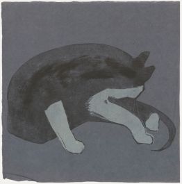 Percy Drake-Brookshaw (1907-1993) - 1971 Woodcut, Nine Lives 15