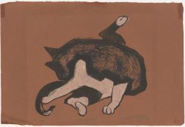 Percy Drake-Brookshaw (1907-1993) - 1971 Woodcut, Nine Lives 12