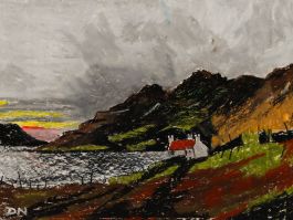 Daniel Nichols - Contemporary Pastel, Cottage on the Loch