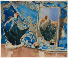 Hugh Adair Lynch - Early 20th Century Watercolour, Still Life of a Figurine