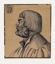 Erhard Schön - Early 19th Century Woodcut, Portrait of Albrecht Dürer