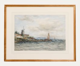 John Hamilton Glass SSA (fl.1890-1925) - Watercolour, On the Dutch Coast