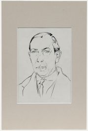 Belgian School Early 20th Century Pen and Ink Drawing - George Rieurol