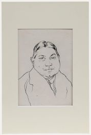 Belgian School Early 20th Century Pen and Ink Drawing - Portrait of a Gentleman