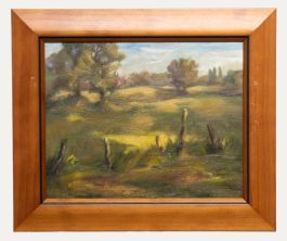 June Bevan (b.1927) - 20th Century Oil, View From Grove Lane, Bramhall