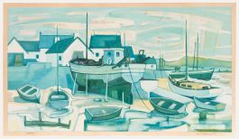 W. T. Dyson - 20th Century Watercolour, Harbour