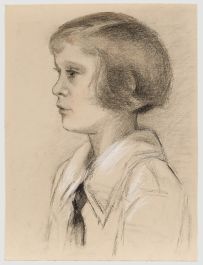 G. Querville - Early 20th Century Graphite Drawing, Study of a Girl