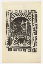Albert Masri (1927-2020) - Mid 20th Century Woodcut, The Garden