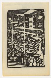 Albert Masri (1927-2020) - Mid 20th Century Woodcut, The Race