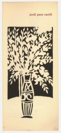 Albert Masri (1927-2020) - Mid 20th Century Woodcut, A Poem by Jordi Pere Cerdà