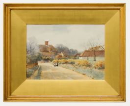 Harold M. English (1890-1953) - Framed Watercolour, The Gorse Hedge, Rushwick