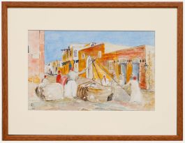C. Woodward - Early 20th Century Watercolour, Moroccan Street Scene