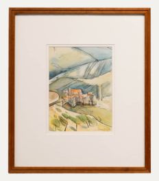A. Nicholson - Framed Contemporary Watercolour, Castello di Santa Giuliana