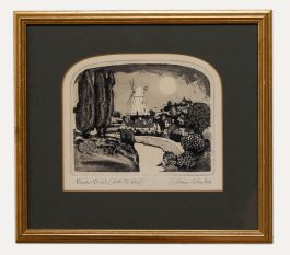Graham Clarke (b.1941) - Framed 20th Century Etching, River Mill