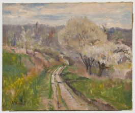 Andre-Leon Vivrel (1886-1976) - Mid 20th Century Oil, Trees in Bloom