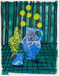 Jemma Jamie - 2025 Mixed Media, Yellow Flowers