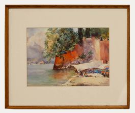 P. M. Pearce - Framed Mid 20th Century Watercolour, Varenna, Lake Como