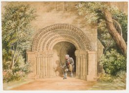 John Buckler - 19th Century Watercolour, St Mary Magdalene, Castle Ashby