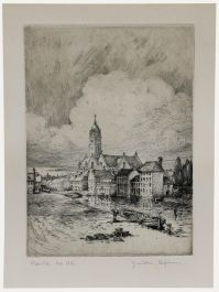 J. William Hepburn (1881-1961) - 1916 Etching, Merville