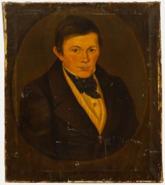 British School  1882 Oil - Portrait of a Gentleman