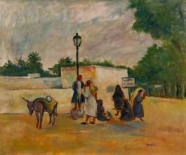  Guy Lindsay Roddon (1919-2006) - 20th Century Oil, The Bus Stop