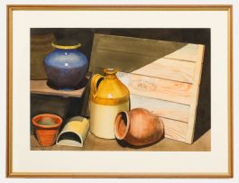 W. G. Roberts - Mid 20th Century Watercolour, Still Life with Stoneware Jug