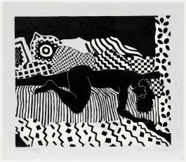 Sheila Oliner (1930-2020) - 1992 Linoprint, Reclining Woman I