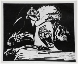 Sheila Oliner (1930-2020) - 1991 Linoprint, The Road to Basrah