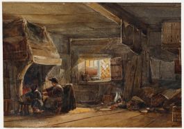 19th Century Watercolour - Cottage in Buckfast, Devon