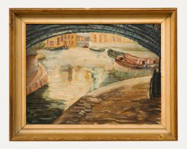 Attrib. Adrian Daintry RWA (1902-1988) - Mid 20th Century Oil, Under the Bridge