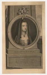 After Adriaen van der Werff (1659-1722)-17th Century Engraving,Elizabeth of York