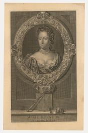 After Adriaen van der Werff (1659-1722) - 17th Century Engraving, Mary II