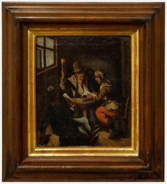 Early 19th Century Oil - A Threatening Presence